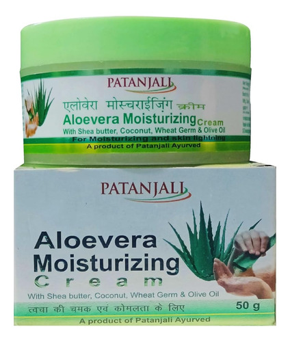 Patanjali Aloevera Crema Hidratante (50g) (pack De 2)