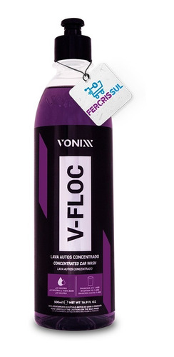 Shampoo Automotivo V-floc Lava Auto Concentrado Vonixx 500ml