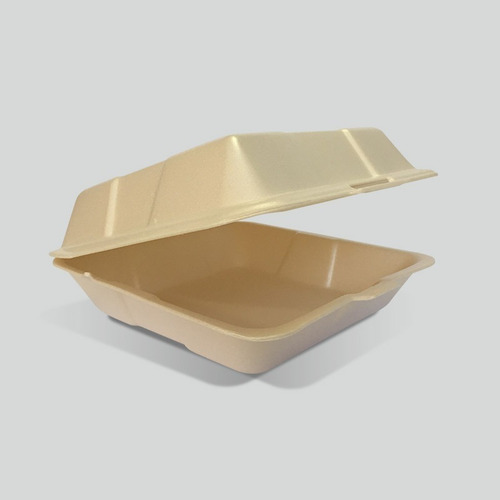 Contenedor Liso Biodegradable Reyma® 9x9 Base Fécula De Maiz