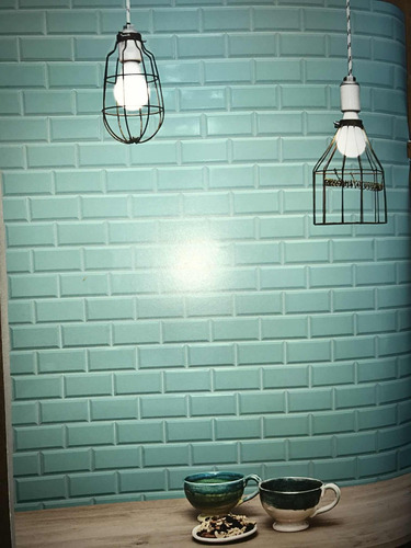Ceramica Biselada 7,5x15 Verde Cristal