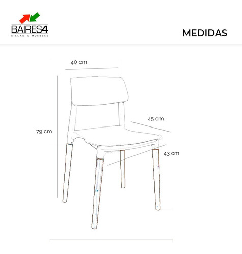 Juego De Comedor Mesa 140x80 + 4 Sillas Milán