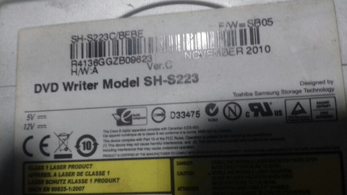 Driver Dvd.retirada Peças. Ide.sata. Sh..s223.kit.4.