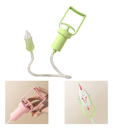 Dispositivo De Sucção Nasal Forte Sucção Manual Verde