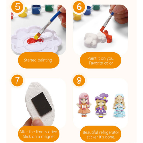 Muñecas W Plaster Doll En Blanco Para Pintar Figuritas Para