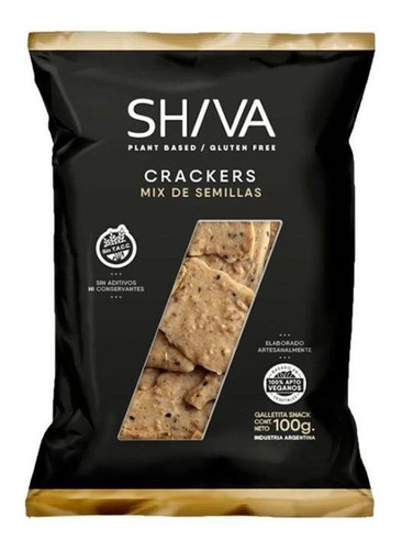 Galletitas Crackers Shiva Mix De Semillas 100 Gramos