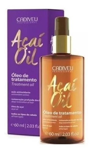 Oleo De Tratamento Acai Oil 60ml - Cadiveu - Envio Imediato