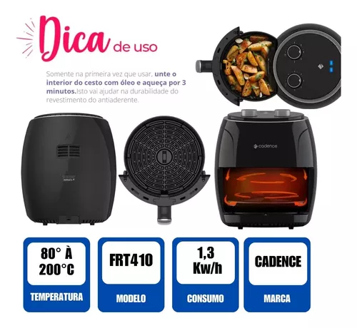 Fritadeira Sem Óleo 3,8L Cadence Super Cook Fryer - Loja Oficial