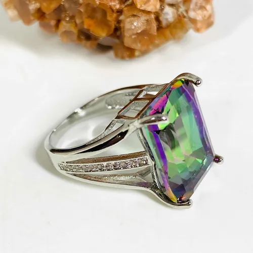 Anillo topacio mistico new arrivals