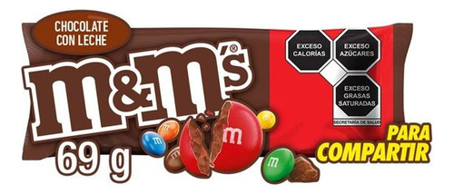 3 Pza Chocolate M&ms De 69 G