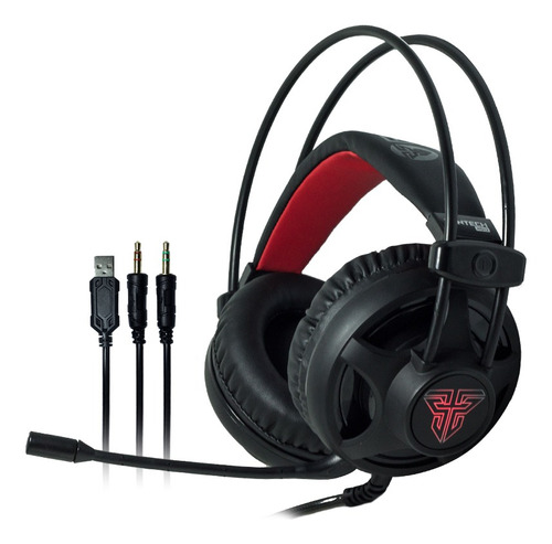 Auricular De Juego Gamer Fantech Chief Hg13 Ps4 Pc Microfono Color Negro