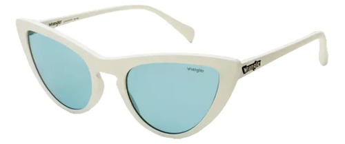  Lentes Gafas De Sol Wrangler Blanco Y Celeste 6131 Febo