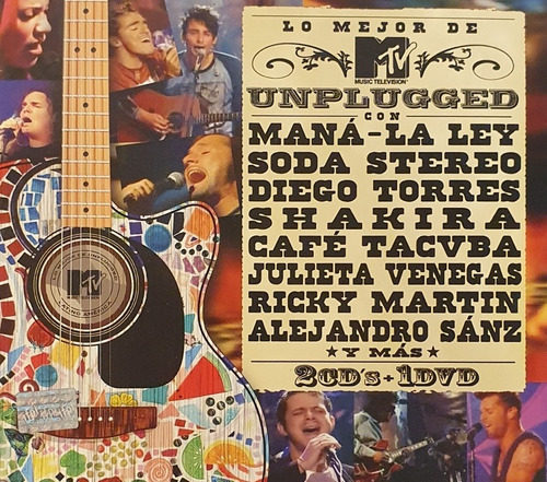 Cd Mtv Unplugged 2cds + Dvd Mana Soda Stereo La Ley El Tri