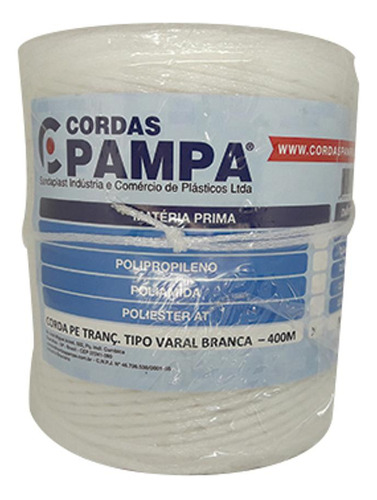 Corda P/varal Pampa C/400mts Br