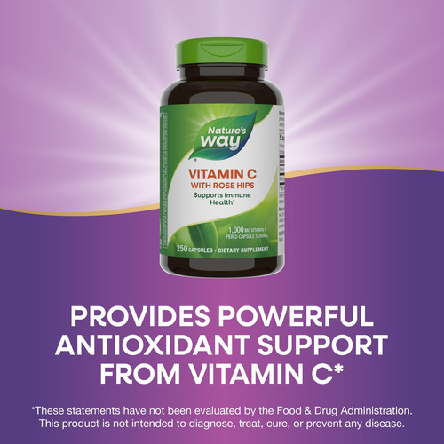 Nature's Way Vitamina C Con Escaramujo 1000 Mg 500 Cápsulas