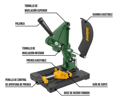 Soporte Para Amoladora Angular De 4 ½ Jadever Jdasc1251
