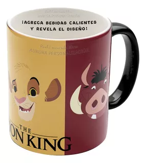 Mug Taza Magico Rey Leon Disney Película Colección