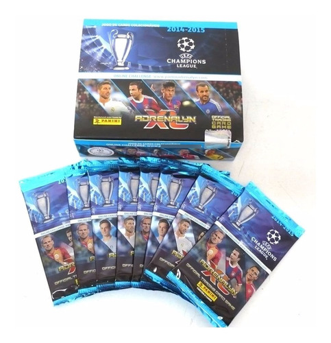 10 Caixas 24 Envelopes Cards Champions League 14/15 Panini