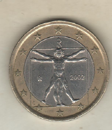 Italia Moneda Bimetálica De 1 Euro Año 2002 - Km 216 - Xf