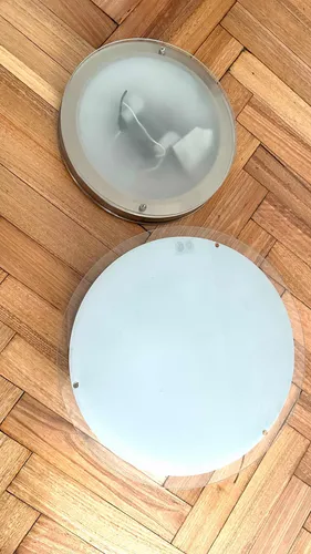 comprar Set Plafón Aplique De Luz Redondo Techo Lote X2 No Spot Lamp