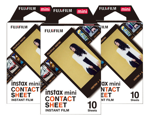 Filme Fotográfico Fujifilm Instax Contact Sheet 30 Fotos