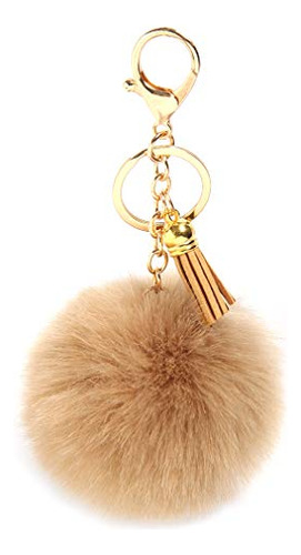 Furling Golden Metal Keychain Tassel Pom K B08wz7x7c3_090424