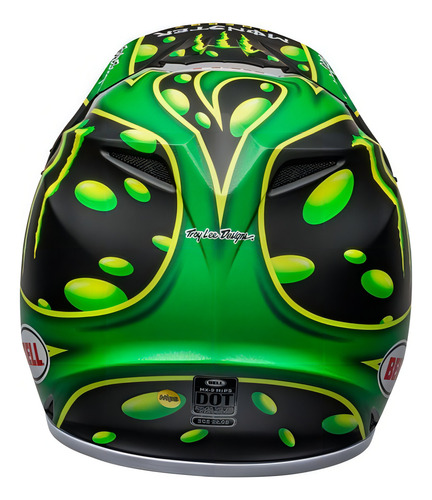 Casco Bell Mx9 Mips Showtime Monster, negro, FSC, verde, cámara, color negro/verde, camuflaje, talla L/G (59/60)