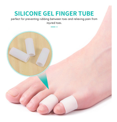 10 Fundas Protectoras De Tubo De Dedo De Gel De Silicona Par
