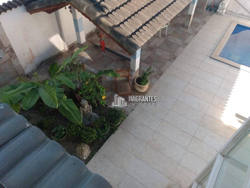 Imagem 23 de 30 de Sobrado Com 4 Suítes No Canto Do Forte, Em Praia Grande - So0096