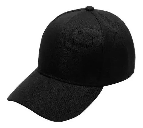 1 Gorra Beisbolera Corte Cerrado Color Negro Talla M-l