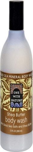  One With Nature Gel De Banho Mineral Do Mar Morto - 12 Oz