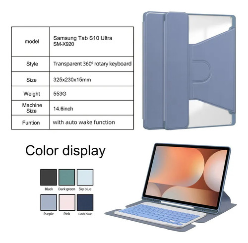 Funda Tablet Con Teclado For Tab S10 Ultra Sm-920