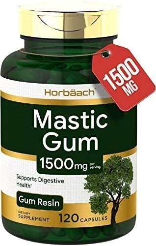 Horbaach | Mastic Gum | 1500mg | 120 Veg Capsule | Usa