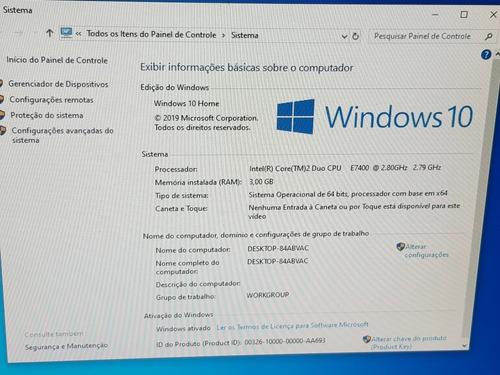 Dell Vostro 220s - Core 2 Duo E7400 - 3gb - Hd 250gb