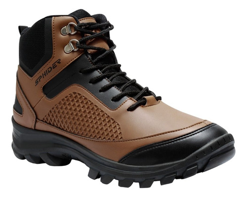 Botas Botines Para Hombre Casual Alex Cafés Negro Fareli