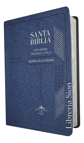 Biblia Letra Grande Con Índice Reina Valera 1960 Azul