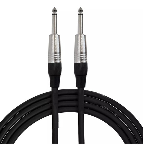 Cable Audio Instrumentos Guitarra Plug A Plug Metalico 3m