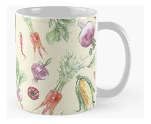 Taza Vegetal Acuarela Calidad Premium