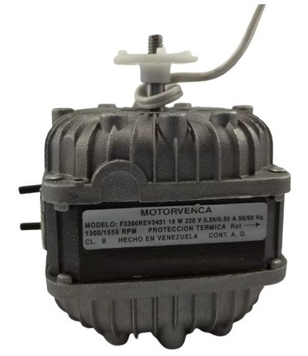 Motor Ventilador 18w 220v 1550rpm Motorvenca Refrigeracion 