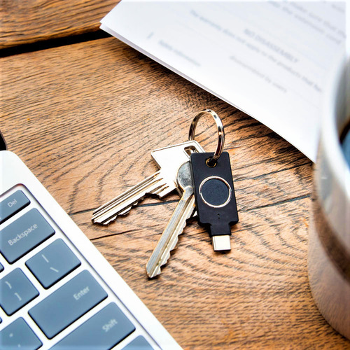 Yubikey C Bio Lector Huella Digital Llave Seguridad Fido U2f