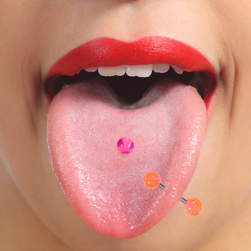 5 Pendientes Para Piercing En La Lengua: Acero Inoxidable, 2