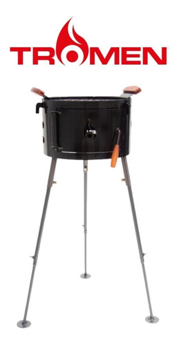 Imagen 4 de 8 de Parrilla Para Asados A Carbón Premium Tromen Duomo 380
