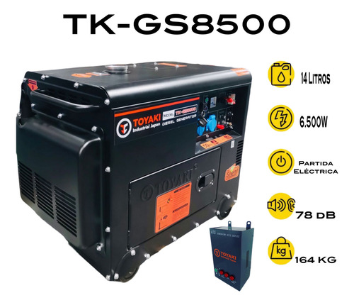Generador Diésel Insonoro 6.500w Con Ats+tablero Transf. Sec