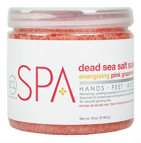  Bcl Spa Dead Sea Salt Soak 16 Oz 450 G Tipo de envase TARRO Fragancia GRAPEFRUIT