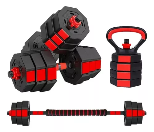 Set 2 Mancuernas + Barra 1.5m + 40kg - 2 Discos 10kg - 4 de 5kg — El Rey  del entretenimiento