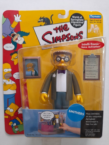 Smithers. Los Simpsons Playmate Nuevo Con Accesorios En Caja