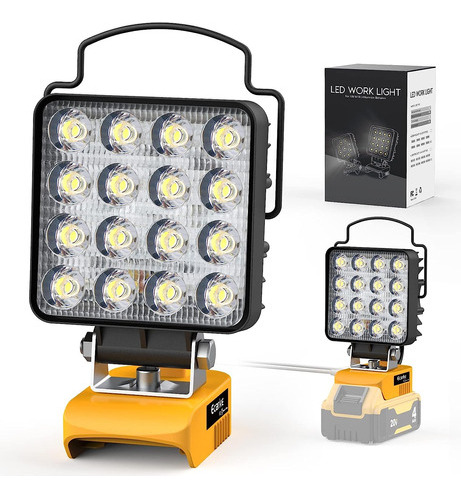 Ecarke Luz De Trabajo Led Cuadrada De 48 W Y 4 Pulgadas