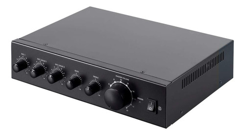 Amplificador Comercial De Audio 60w 2 Canales Mezclador...