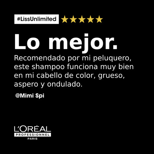 Imagen 6 de 8 de Shampoo Anti-frizz Cabello Liso 300ml L'oréal Professionnel