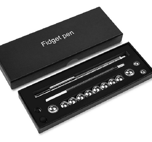 Boncty Bolígrafo Magnético Antiestrés, Juguete Descompresión Color Negro