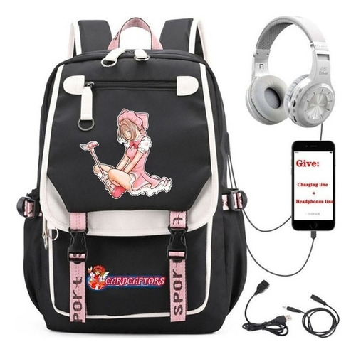 Mochila Escolar De Anime Cardcaptor Sakura